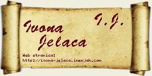 Ivona Jelača vizit kartica